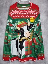 Ugly Christmas Sweater Cow Men 3XL 54-56 Drink Holder Pouch Holiday Part... - $562.18 MXN