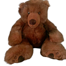 Russ Timber Brown Bear Bean Bag Plush Stuffed Animal 10&quot; Tall - £15.47 GBP