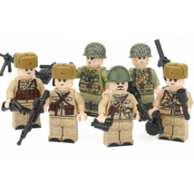 6pcs WW2 Soviet Union the 1st Guards Army Minifigures Weapons and Accessories - £19.65 GBP