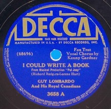 Guy Lombardo w/ Kenny Gardner 78 I Could Write A Book / It Was Wonderful... - £5.44 GBP