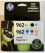HP 962XL Black & HP 962 Cyan Magenta Yellow 3JB34AN 3JA03AN 3YP00AN Retail Box - $98.98
