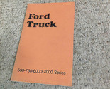 1974 Ford Camion 500 750 6000 Medio Pesante Proprietari Manuale OEM Book... - $69.95