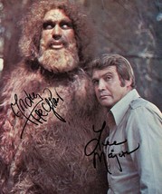 Lee Majors &amp; Andre The Giant As Bigfoot Signed Photo 8X10 Rp Autographed - £15.68 GBP