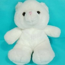 Build A Bear Workshop White Bear Pink Nose Mouth Plush Stuffed Animal 13... - $21.77