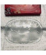 Vintage Mikasa Christmas Woods Canape Tray (WY347/349), NEW, DAMAGED BOX - $281.19 MXN