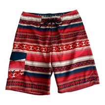 American Eagle Mens Swim Shorts Adult Size Medium Aztec Board Short Red ... - £16.06 GBP