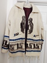 Guatemala Alpaca Wool Jacket Coat Blanket Tribal Native Hand Made Fringe No size - £61.95 GBP