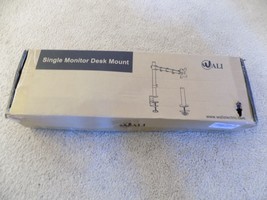 Wali Single Monitor Desk Mount M001 Black--FREE Shipping! - £23.70 GBP