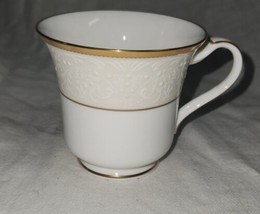 Noritake WHITE PALACE Tea Cup Coffee Wedding China Gold Trim Accent - £7.82 GBP