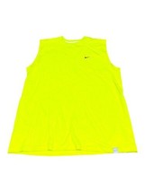 Nike Dry Fit Lime Green Athletic Tank Top Mens L Sleeveless Sport Neon Workout - £19.37 GBP