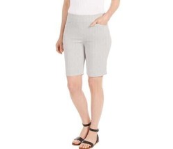 Hilary Radley Women&#39;s Plus Size XXL Off White &amp; Gray Shorts NWT - $13.49