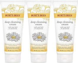 Burt&#39;s Bees Face Wash, Deep Facial Cleansing Cream, All Natural Cleanser with Ch - £35.15 GBP