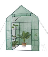 Portable 6 Shelves 3 Tiers Greenhouse Walk-In Garden Mini Planter Flower... - £60.11 GBP