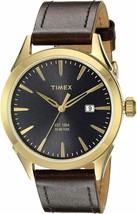 Men&#39;s Timex Chesapeake Brown Leather Strap Watch TW2P77500 - PARTS Or RE... - $22.49