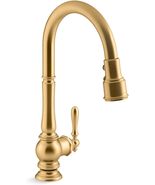 Kohler 99259-2MB Artifacts Kitchen Faucet - Vibrant Brushed Moderne Brass - £584.86 GBP