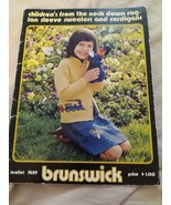 Children Sweater Pullover And Cardigans Knitting Pattern Brunswick 7629 ... - $1.80