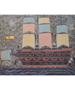Manuel Mendive Hoyo Barco Negrero Slave Ship Cuban Contemporary Art Seri... - €328,54 EUR
