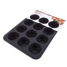 Daily Bake Silicone 12-Cup Muffin Pan - Charcoal - £36.60 GBP