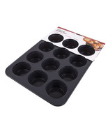 Daily Bake Silicone 12-Cup Muffin Pan - Charcoal - £36.71 GBP