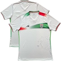 2022 IRAN Home Jersey (very fitted) National Football Soccer WHITE Shirt, Large - $37.12