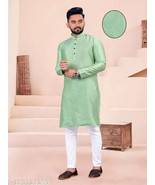 MENS KURTA &amp; PYJAMA SET FREE SHIPPING DRESS INDIAN ETHNIC PARTY WEAR COT... - €36,70 EUR