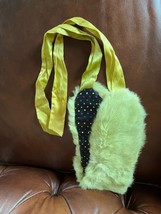 Super Soft Light Green Dyed Rabbit Fur Collar or Other Use – 20.5 x 4.5 ... - £9.02 GBP
