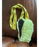 Super Soft Light Green Dyed Rabbit Fur Collar or Other Use – 20.5 x 4.5 ... - £8.88 GBP