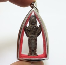 Mahalakshmi Maa Laxmi Lakshmi Hindu Goddess Blessed Antique Amulet Lucky Pendant - £108.23 GBP