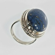 Beautiful Sterling Silver Lapis Lazuli Ring Sz 8.75 - £121.09 GBP