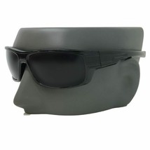 Mens Sport Wrap Black / Brown Lens Designer Sunglasses + Soft Bag  # 20098SD - £10.44 GBP