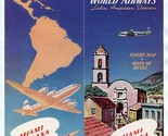  Pan American World Airways Latin American Division Miami Habana Brochur... - $74.25