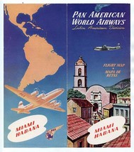  Pan American World Airways Latin American Division Miami Habana Brochur... - £58.25 GBP
