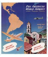  Pan American World Airways Latin American Division Miami Habana Brochur... - £58.38 GBP