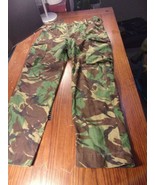 NETHERLANDS DUTCH VINTAGE WOODLAND DEFENCE PROPERTY 30X28 COMBAT TROUSER... - $48.55