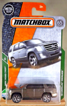 2017 Matchbox 1/125 Mbx Road Trip 1/35 &#39;15 Cadillac Escalade Dark Gray w/6 Spoke - £15.63 GBP