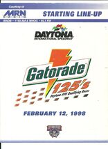 1998 Gatorade 125 starting Line Up - $9.85
