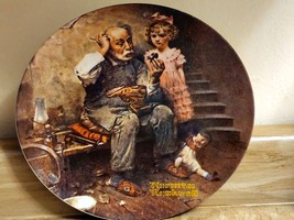 Vintage Knowles Plate The Cobbler By Norman Rockwell 1978 With COA See P... - $11.69