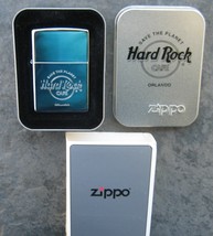 Hard Rock Cafe ORLANDO, Florida Zippo Lighter 1999 Polished Chrome - $39.84 CAD