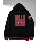 Chicago Bulls Original Basketball Men’s Hoodie Sweater Black &amp; Red Size ... - $37.39