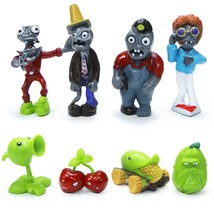 8Pcs Plants And Zombies Pvc Toys Vs Plush, Action Figures Set Toy Great Gifts Fo - £18.97 GBP