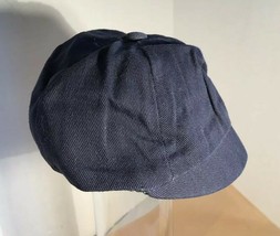 Vintage Baby Classic Cotton Denim Dark Blue Baby’s Ball Cap Hat  Rare Find Lined - £14.64 GBP