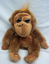 The Petting Zoo Soft Big Eyed Funny Brown Ape 6&quot; Plush Stuffed Animal Toy - £11.87 GBP