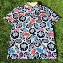 Good Good Men’s Under My Umbrella Performance Golf Polo Shirt Sz L White... - $34.60