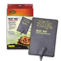 Zilla Terrarium Heat Mats Black 1ea/Medium, 30-40 gal, 16 W - £40.31 GBP