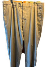 Dockers men’s 36x34 beige khaki Classic Fit flat straight leg zip fly pants - £7.44 GBP