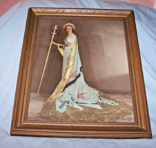 Framed Photo 1937 Queen Ceres-Yoakum (TX) Tom-Tom Celebration + News Cli... - £73.24 GBP
