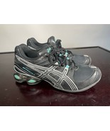 Women ASICS Gel-Frantic 5 Sz 9, Athletic Running Shoes  T0D9N Black Teal... - £14.24 GBP