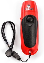 Fox 40 | Electronic Whistle | Coach Safety | FREE Lanyard &amp; 9 Volt Battery Red - £19.91 GBP