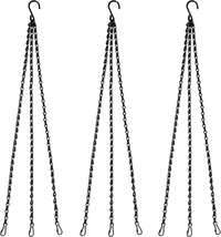 Benvo 24 Inch Long Hanging Chains for Plants Flower Pot Basket Chains 3 ... - £12.07 GBP