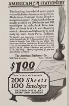 1924 Print Ad American Stationary Company Sheets &amp; Envelopes Peru,Indiana - £7.42 GBP